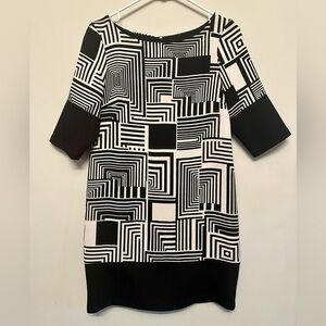 Y2K Abstract Design Dress by Conbipel Made in Italy Size 6/8